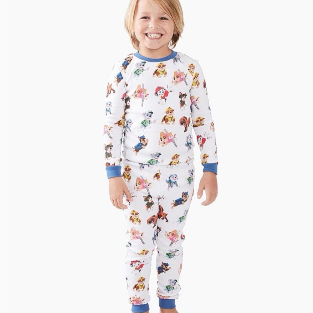 Pottery barn kids organic paw patrol pajama set sz 8